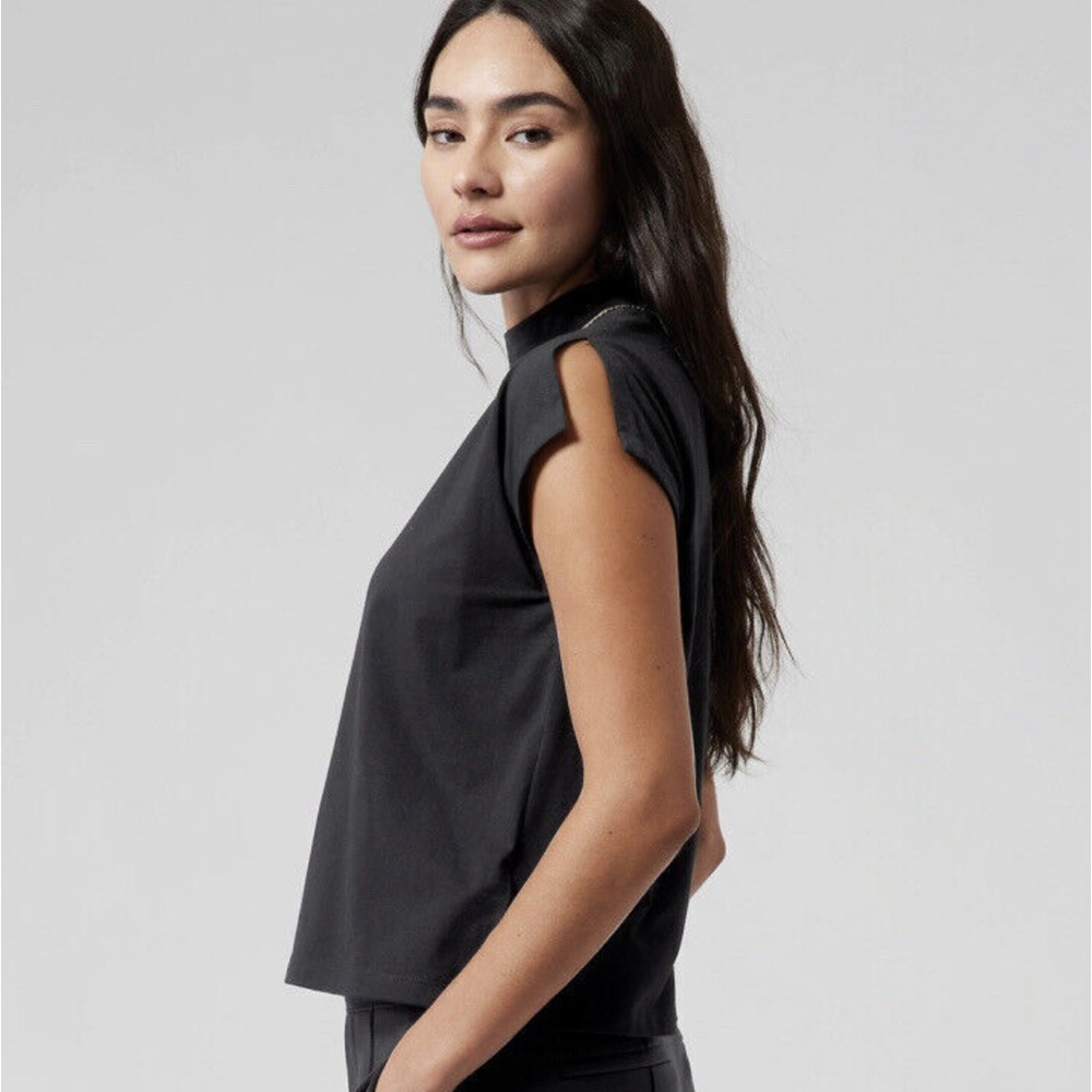 Athleta Away Mock Neck Tee